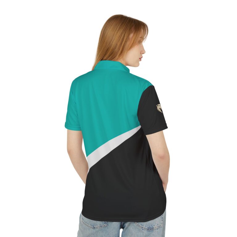 Black Shore Orca | Unisex Athletic Polo Shirt - Image 3