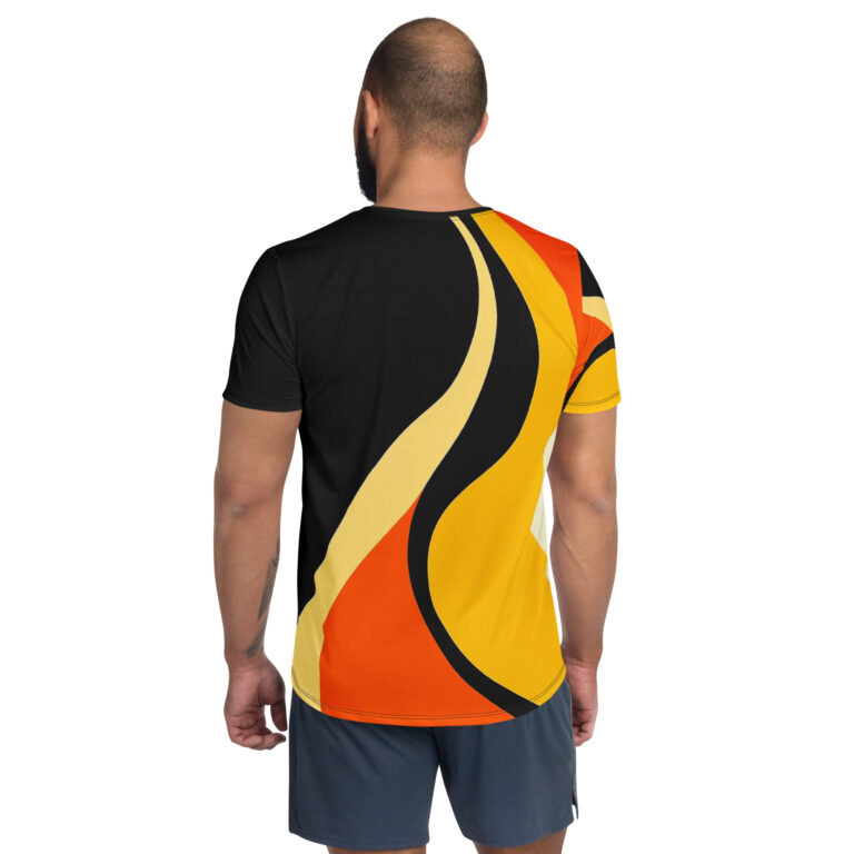 Fire Lion | Athletic Men's T-Shirt - Image 2