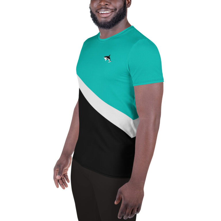 Orca Whale | Athletic Men's T-Shirt - Image 3