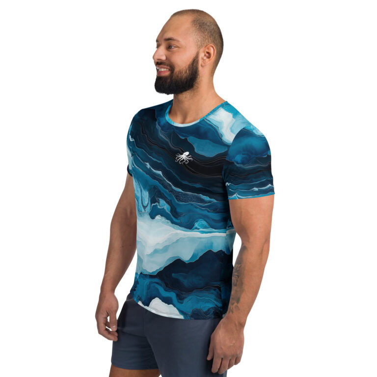Sea Octopus | Athletic Men's T-Shirt - Image 3