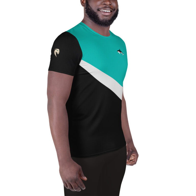 Orca Whale | Athletic Men's T-Shirt - Image 4