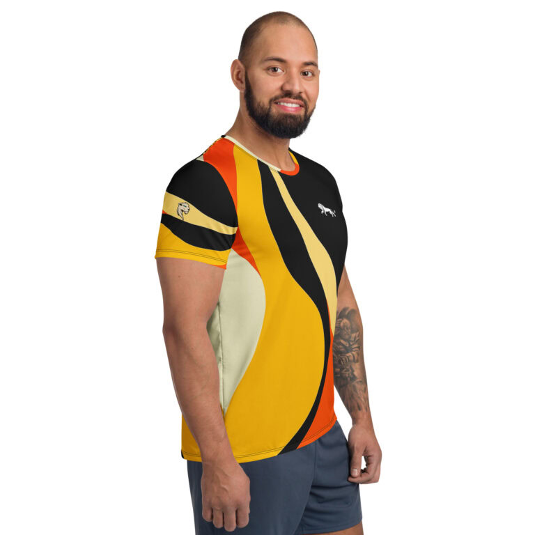 Fire Lion | Athletic Men's T-Shirt - Image 4