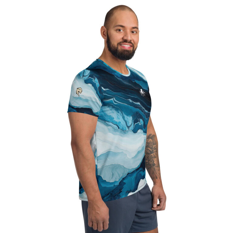 Sea Octopus | Athletic Men's T-Shirt - Image 4