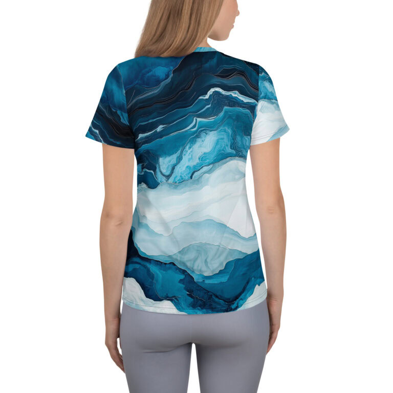 Sea Octopus | Women's Athletic T-Shirt - Image 2
