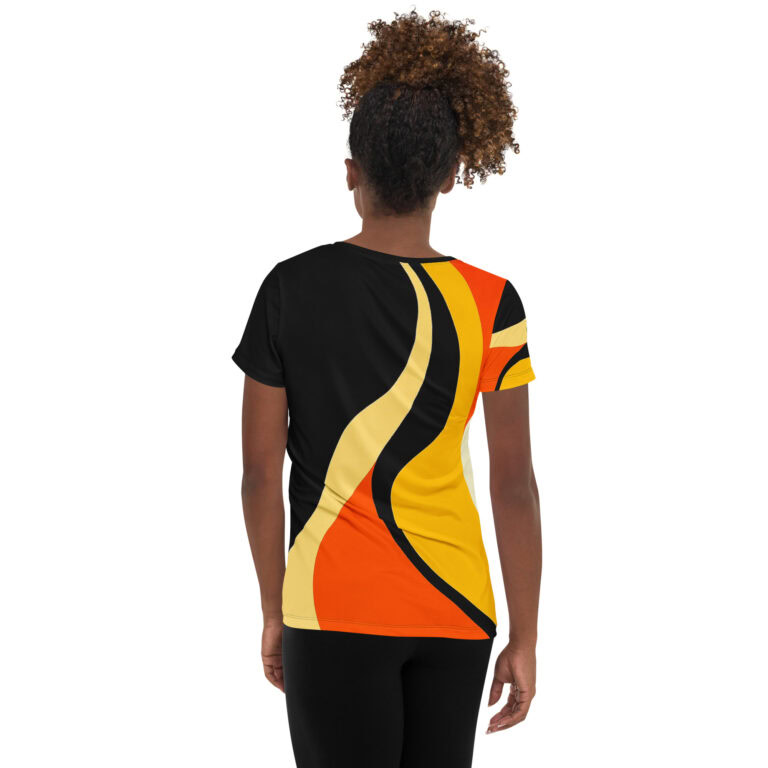 Fire Lioness | Women's Athletic T-Shirt - Image 2