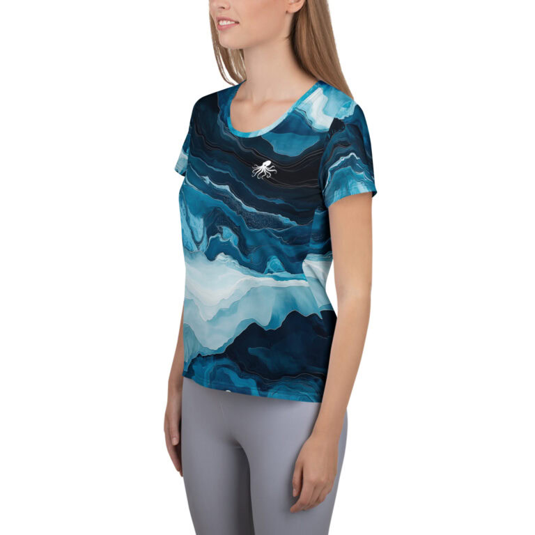 Sea Octopus | Women's Athletic T-Shirt - Image 3