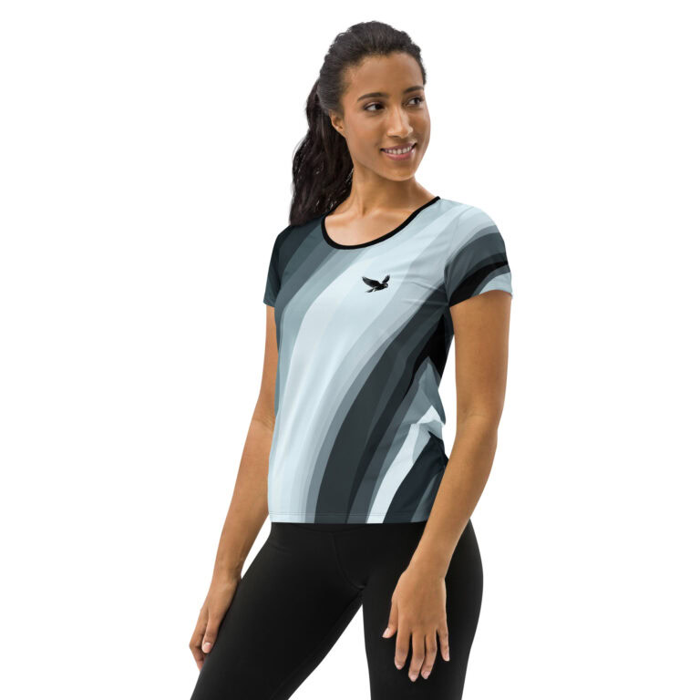 Wind Owl | Women's Athletic T-Shirt - Image 3