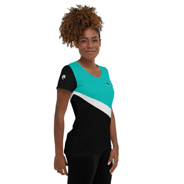 Black Shore Orca | Women's Athletic T-Shirt - Image 4