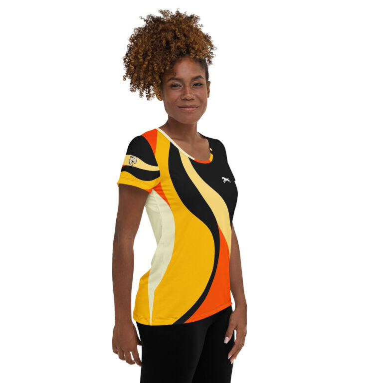 Fire Lioness | Women's Athletic T-Shirt - Image 4
